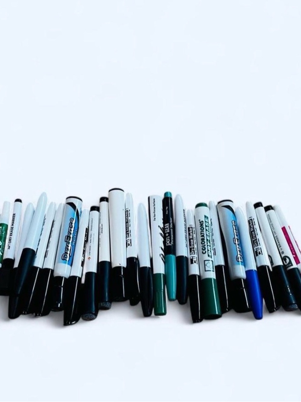 White and Black Marker Set - Assorted Colors